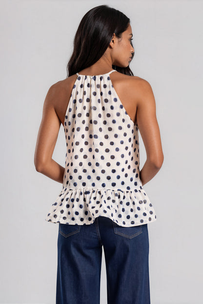Misa Faith Polka Dot Top