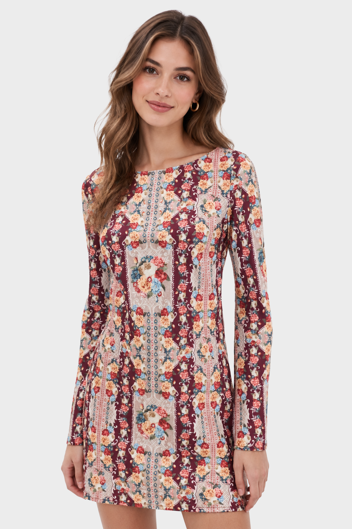 For Love & Lemons Maple Rose Mini Dress