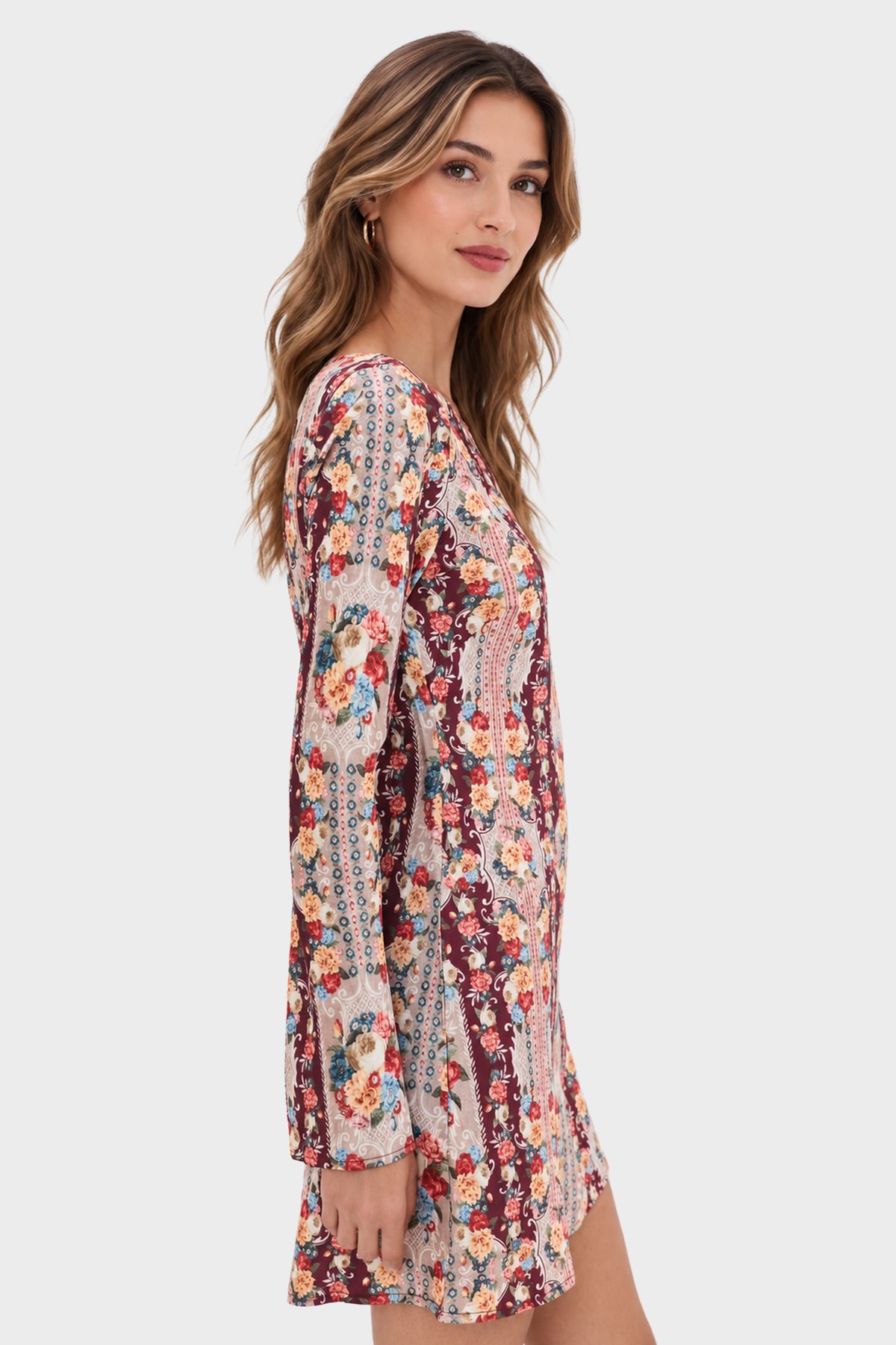 For Love & Lemons Maple Rose Mini Dress