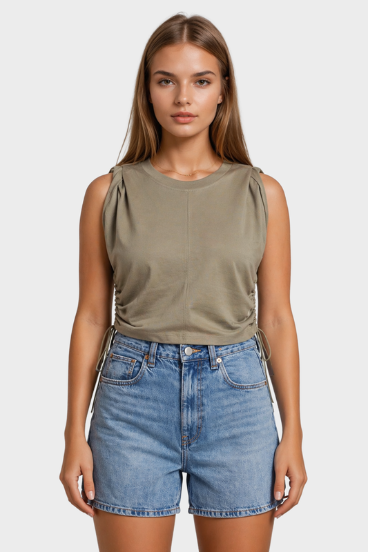 Habitual The Luna Cinched Cotton Top