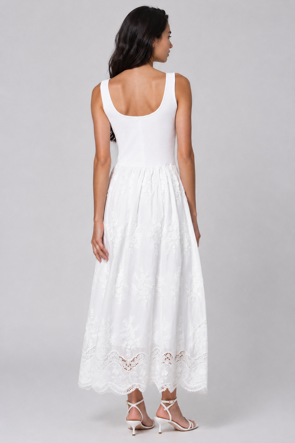 Generation Love Leann 3D Voile Combo Midi Dress