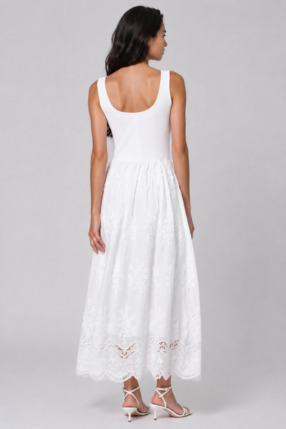 Generation Love Leann 3D Voile Combo Midi Dress