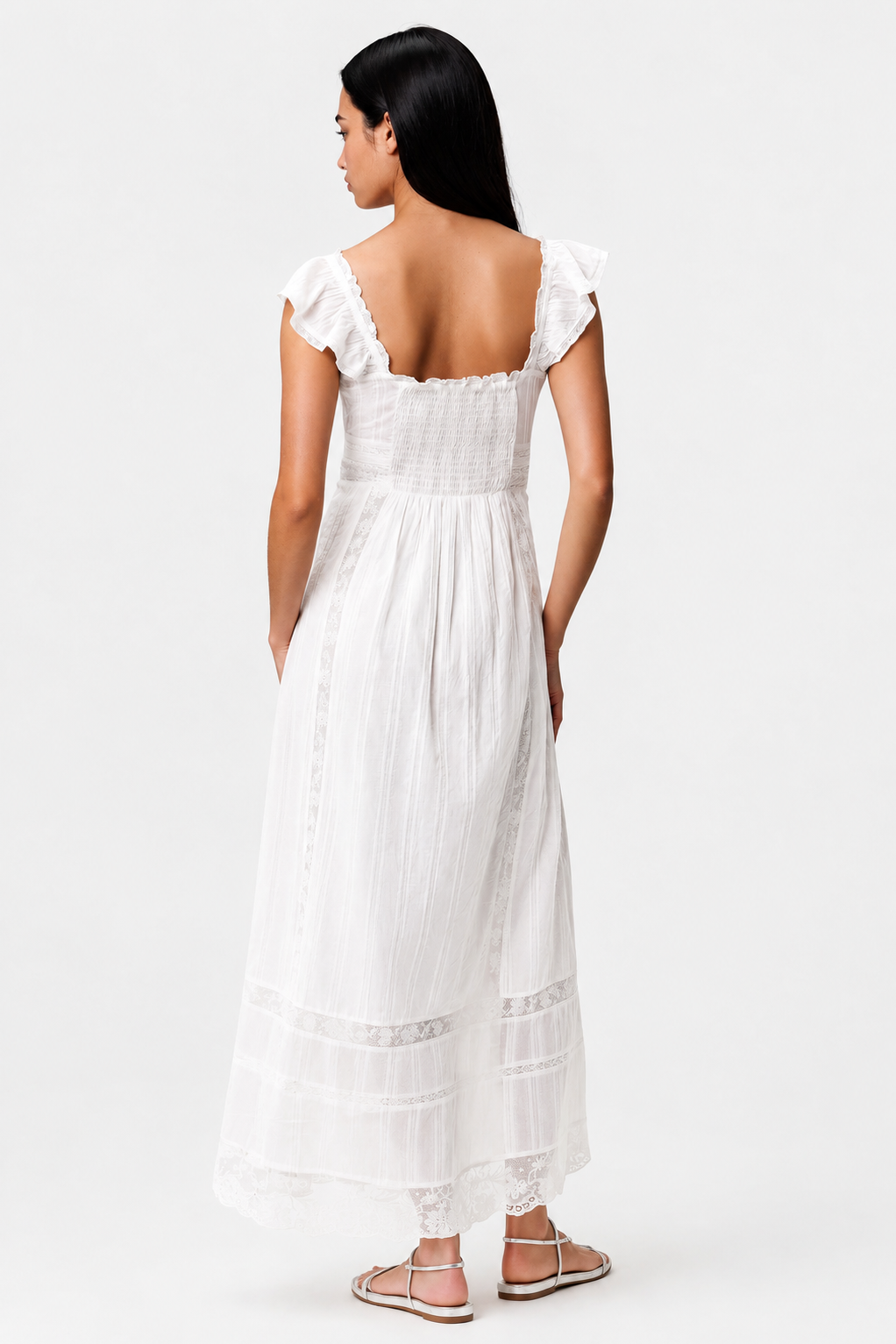 LOVESHACKFANCY Kailette Cotton Maxi Dress