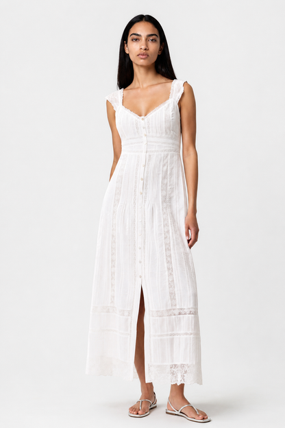 LOVESHACKFANCY Kailette Cotton Maxi Dress