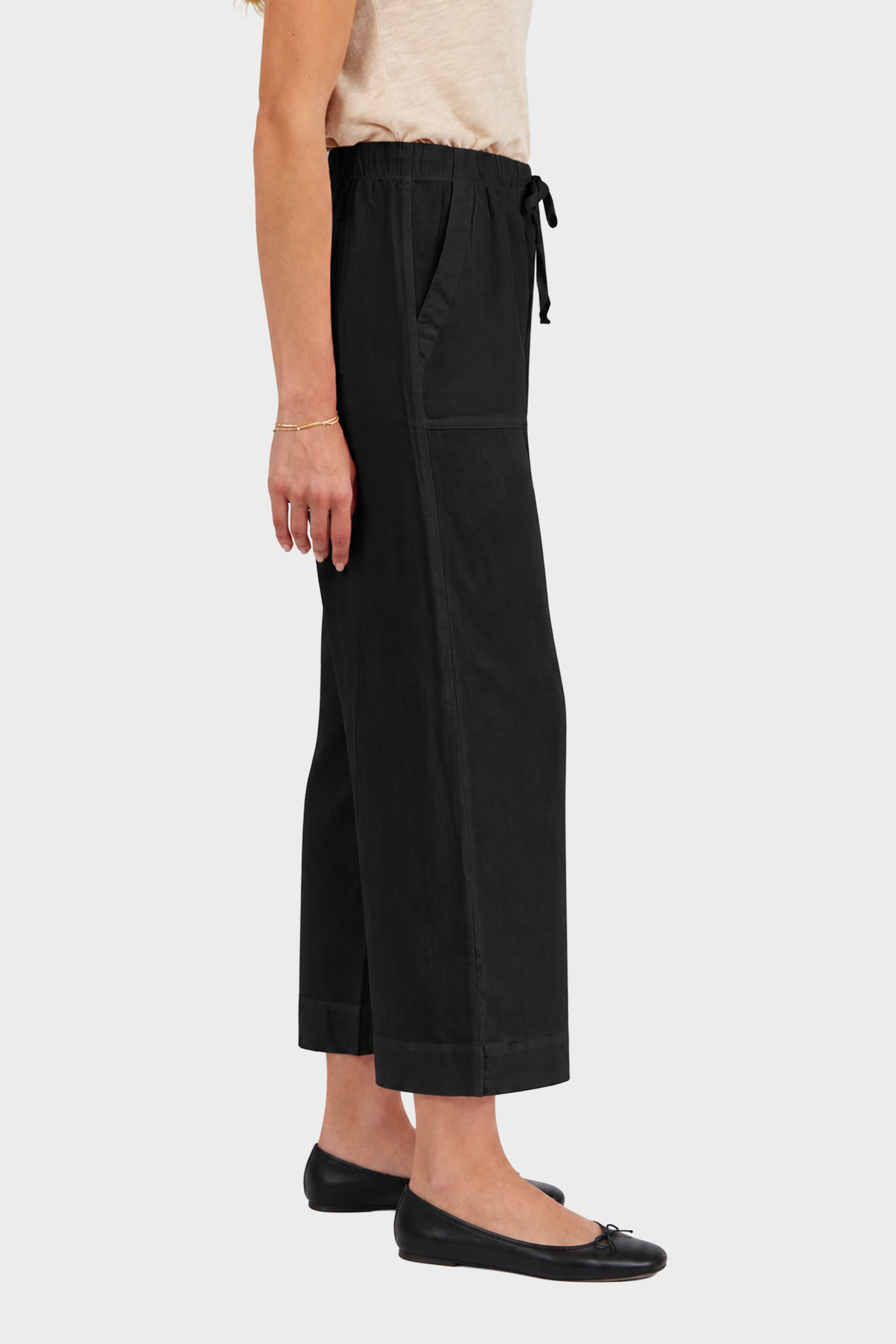 Bella Dahl Easy Pocket Wide Leg Crop Pants