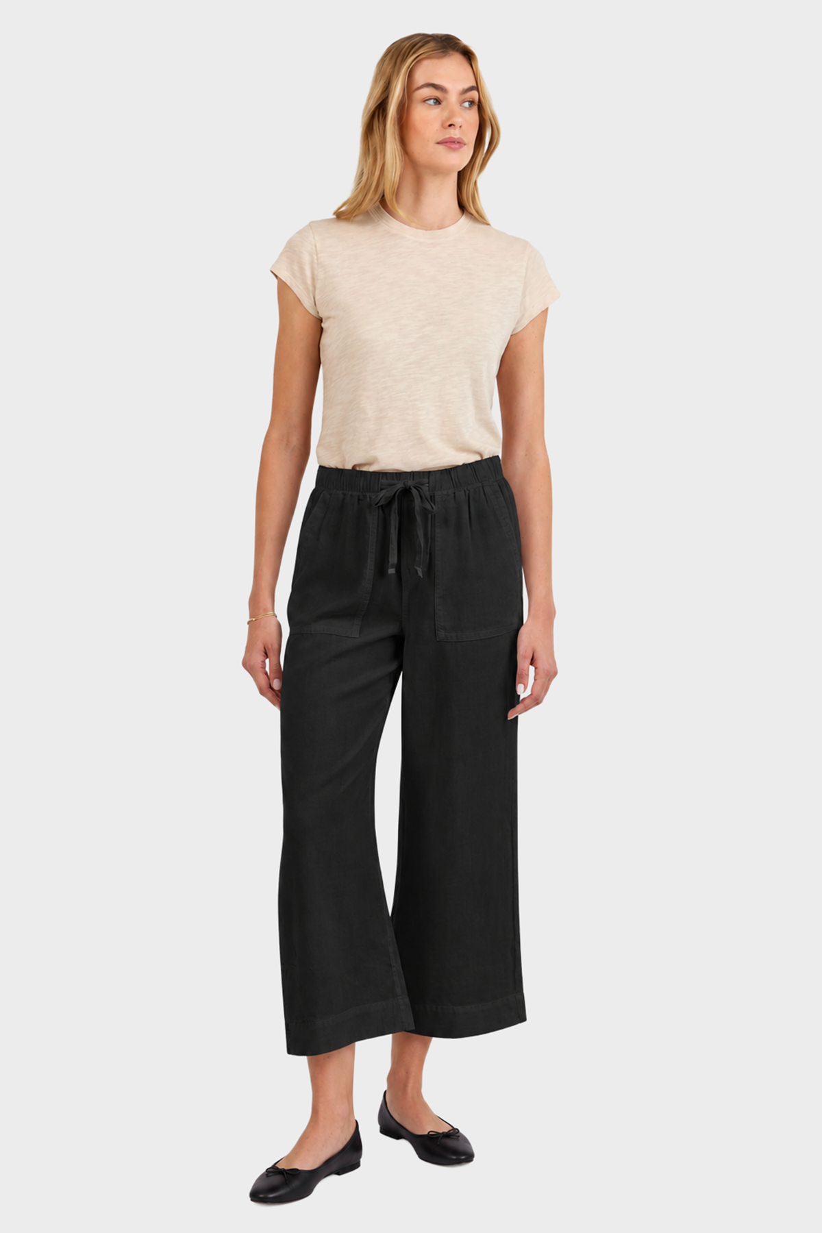 Bella Dahl Easy Pocket Wide Leg Crop Pants