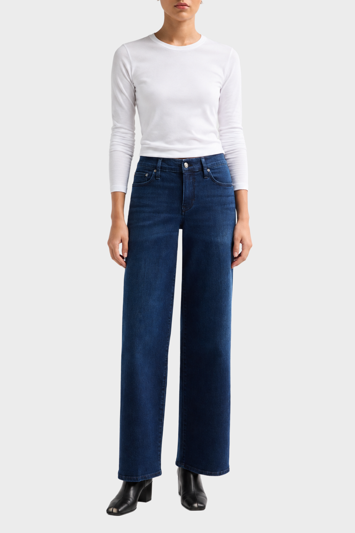 FRAME Low Rise Le Slim Palazzo - Ultraviolet