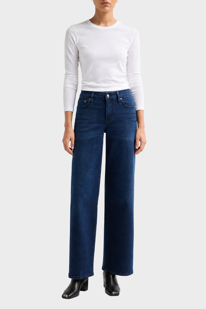 FRAME Low Rise Le Slim Palazzo - Ultraviolet