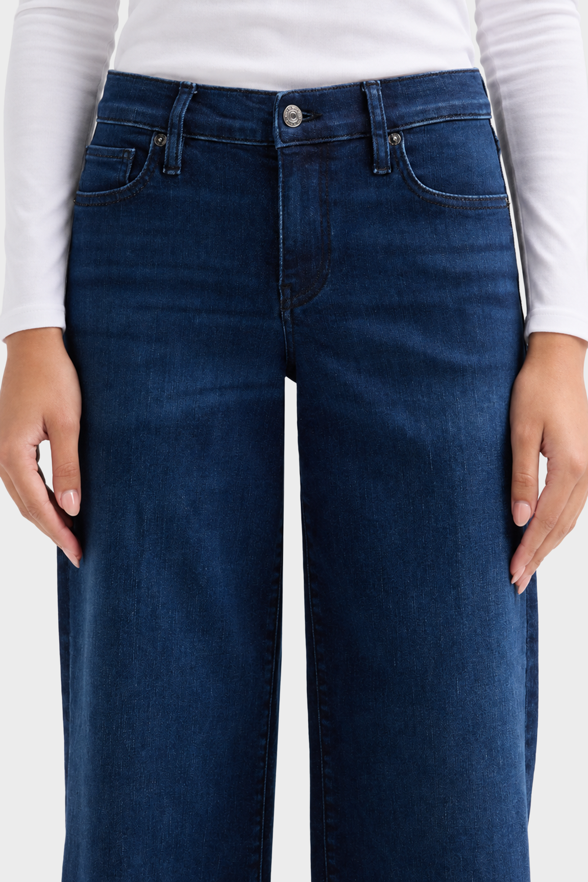FRAME Low Rise Le Slim Palazzo - Ultraviolet