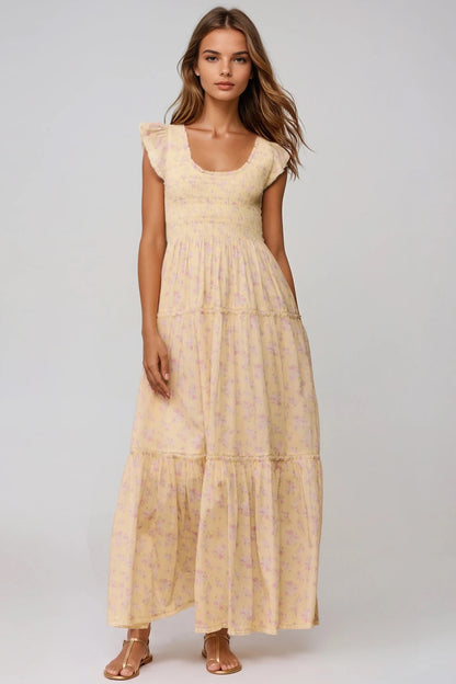 LOVESHACKFANCY Chessie Blooming Floral Maxi Dress