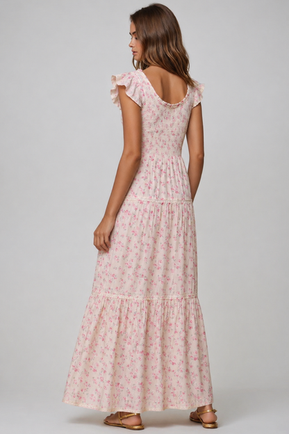 LOVESHACKFANCY Chessie Blooming Floral Maxi Dress