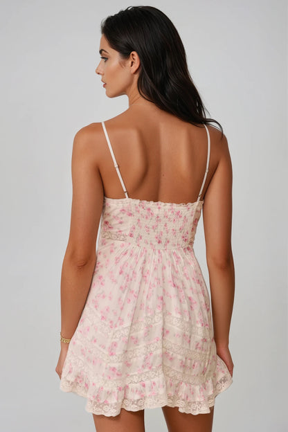 LOVESHACKFANCY Alonna Blooming Floral Mini Dress