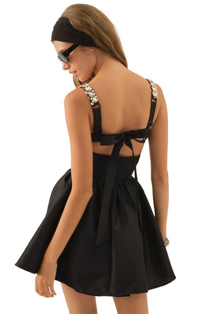 For Love & Lemons Emalie Taffeta Mini Dress