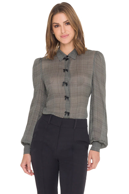 Generation Love Arly Bow Georgette Blouse