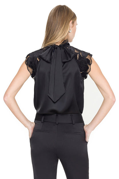 Generation Love Rachel Velvet Lace Halter Blouse