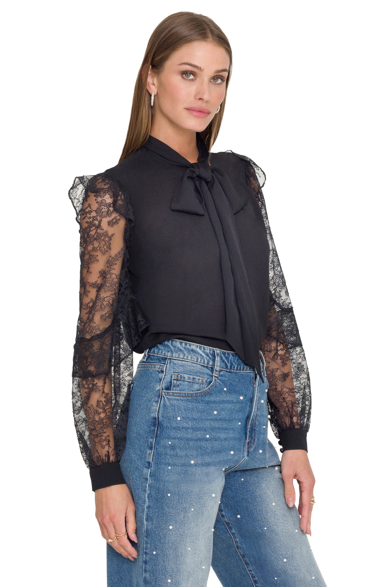 Generation Love Winona Lace Combo Blouse