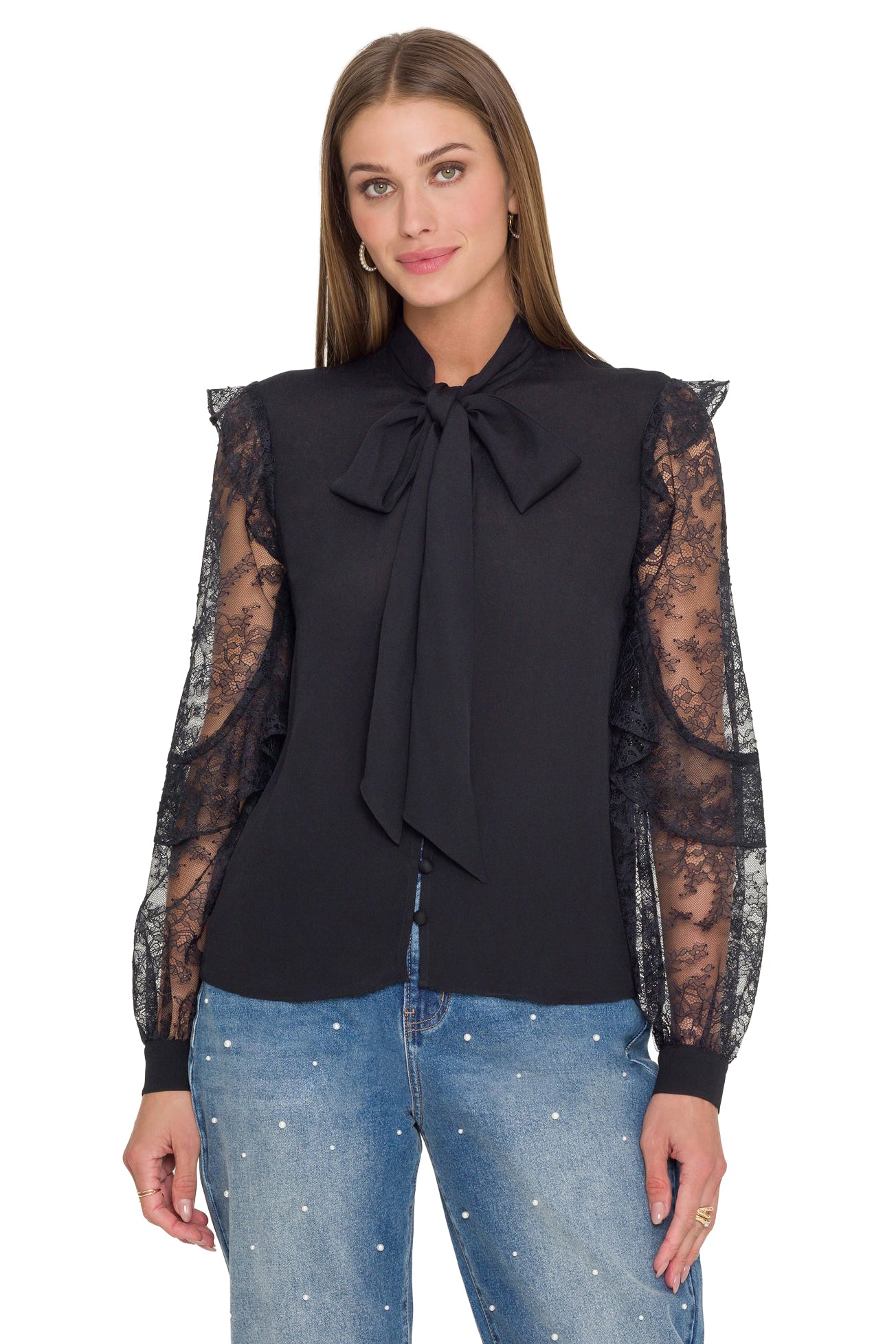 Generation Love Winona Lace Combo Blouse