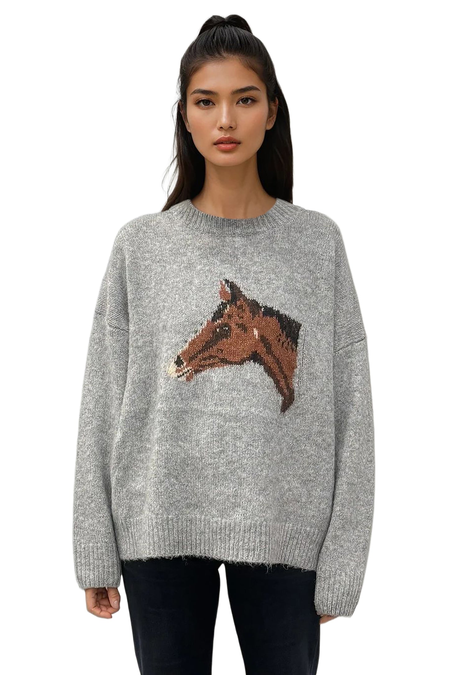 Horse Print Sweater