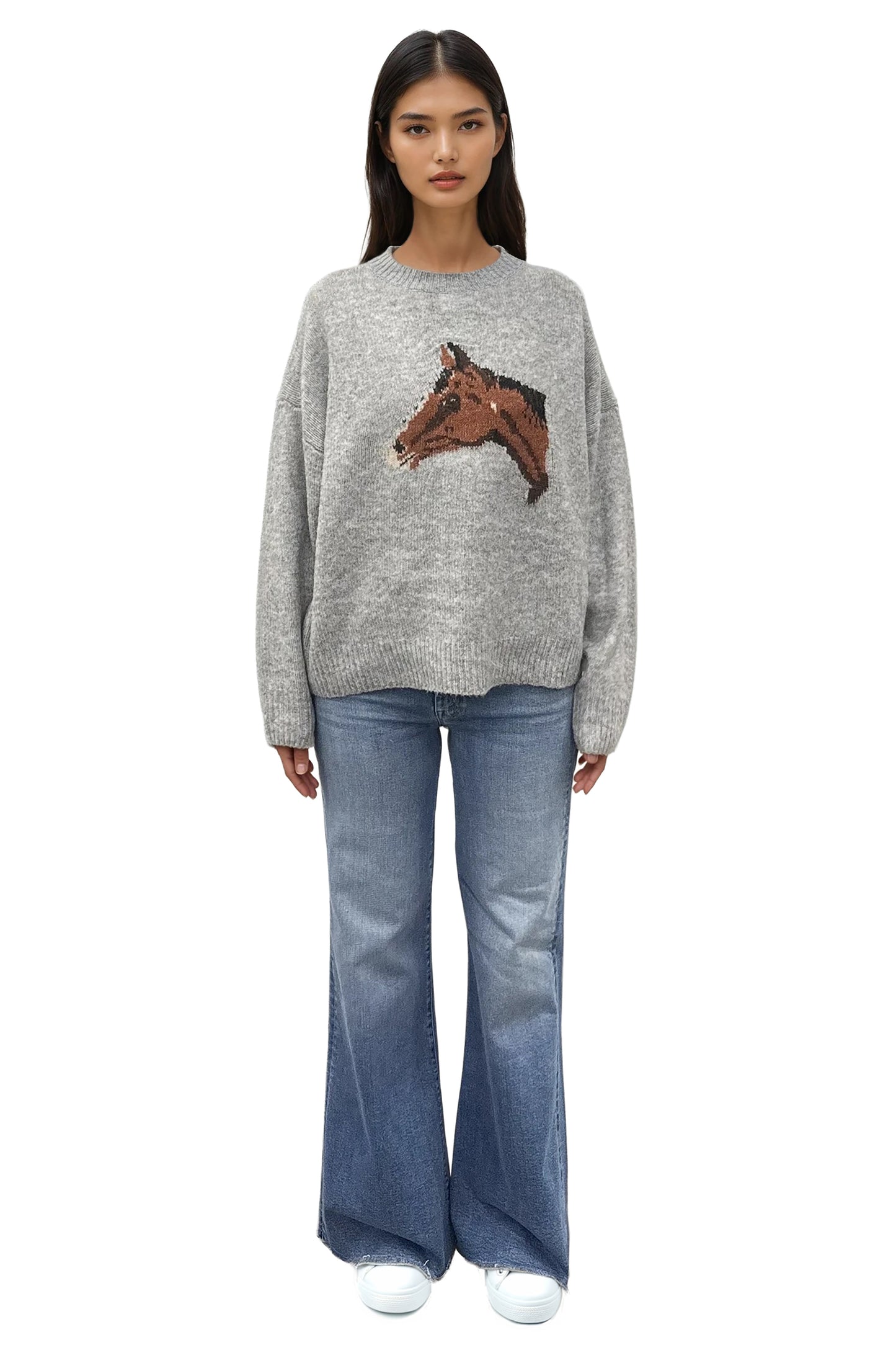 Horse Print Sweater