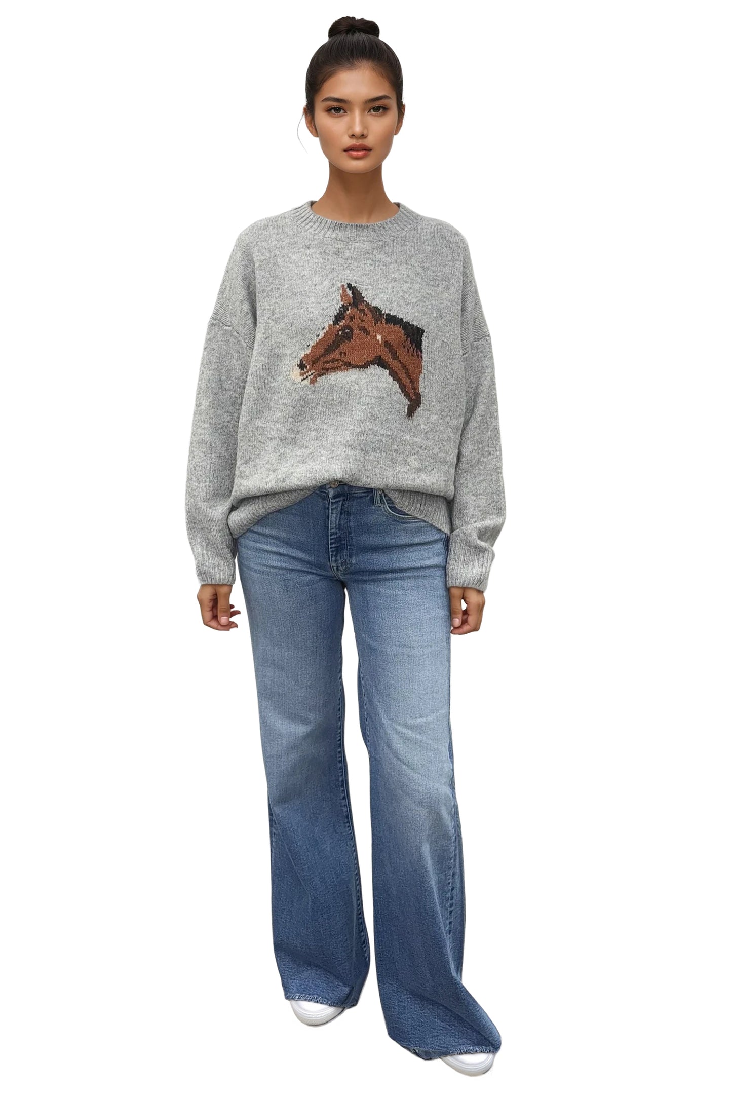 Horse Print Sweater
