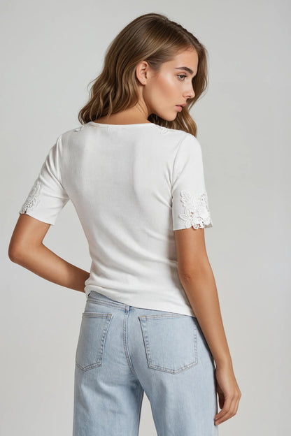 Generation Love Shiloh 3D Lace Combo Top