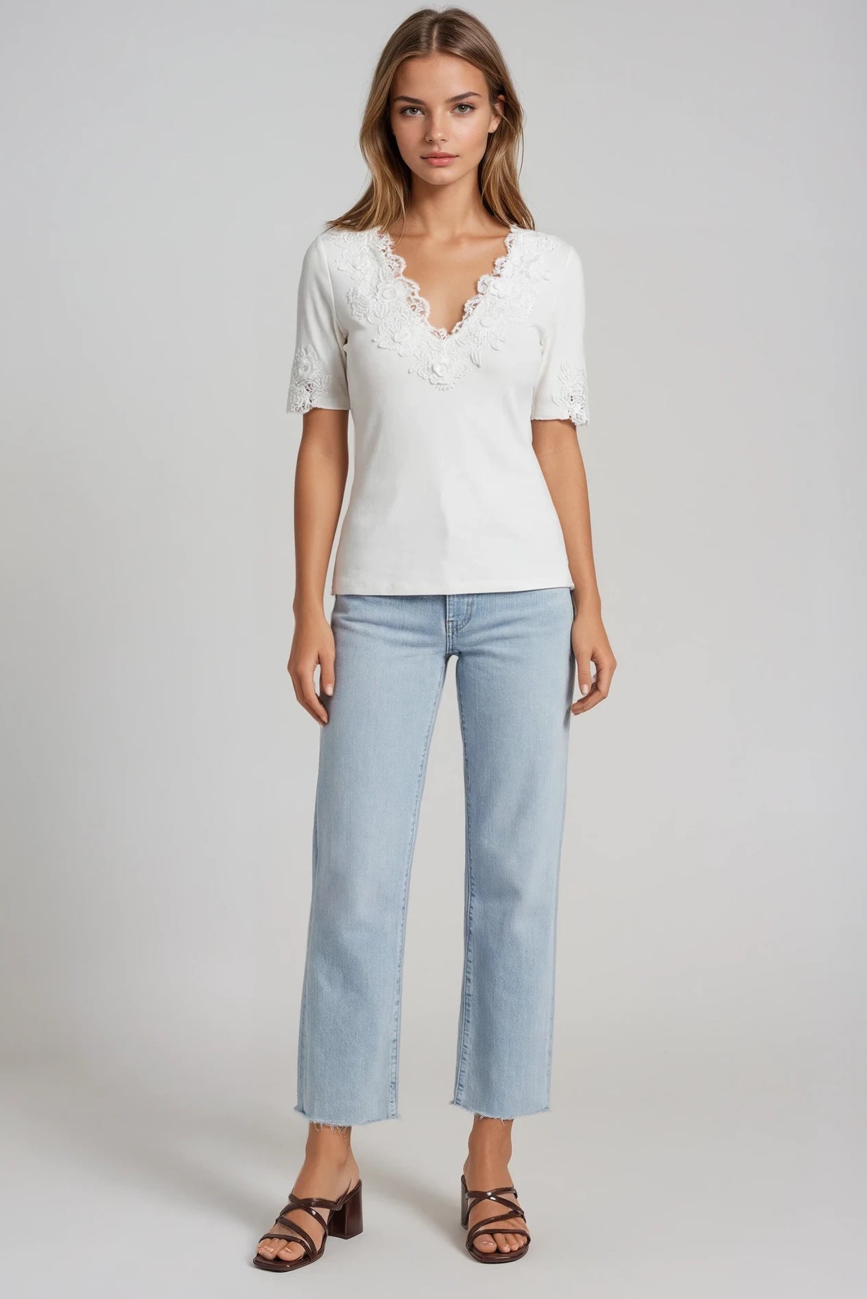 Generation Love Shiloh 3D Lace Combo Top
