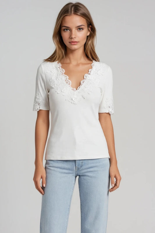 Generation Love Shiloh 3D Lace Combo Top