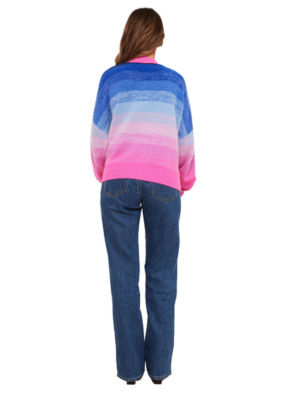 Brodie Cashmere Gradient Fade Cardigan