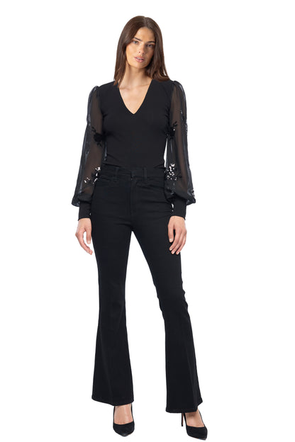 Generation Love Darla Sequin Floral Georgette Combo Top