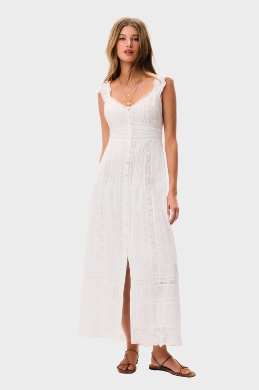 LOVESHACKFANCY Kailette Cotton Maxi Dress