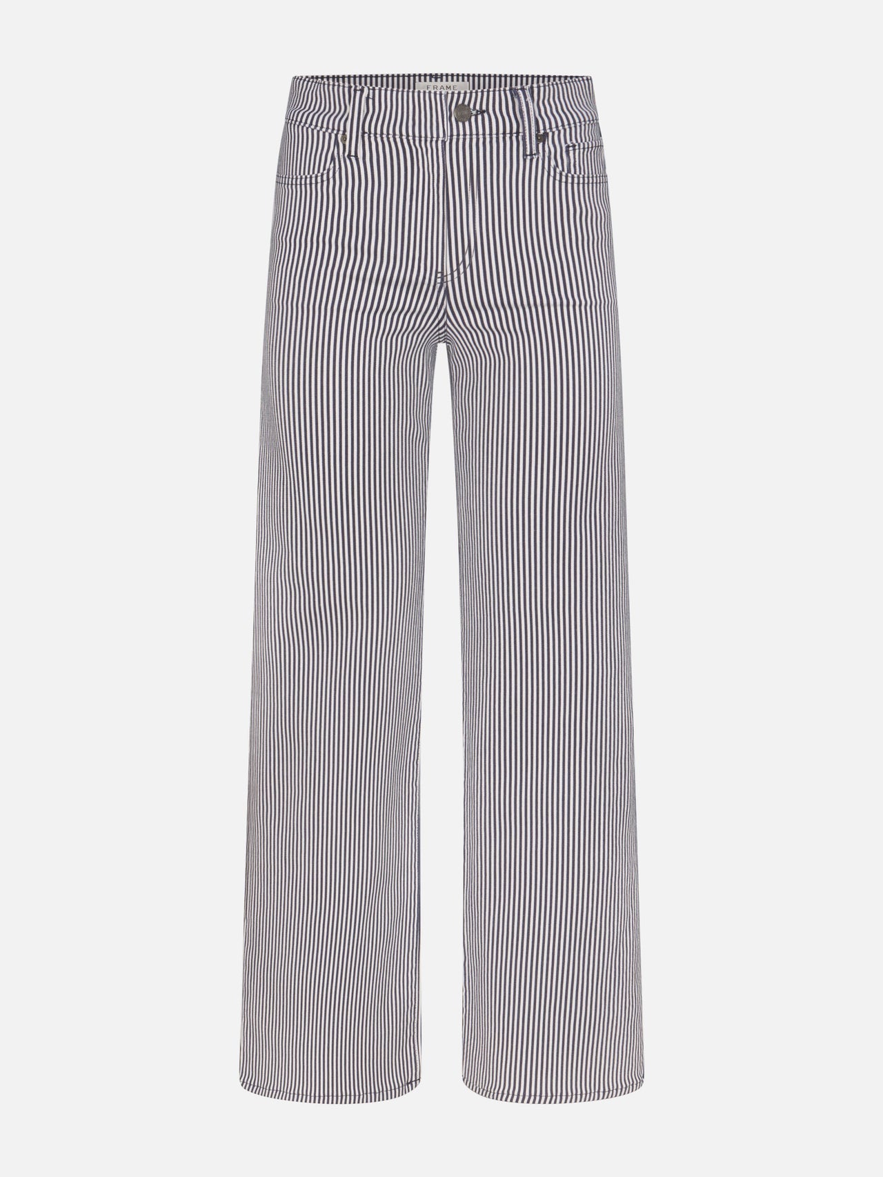 FRAME Le Slim Palazzo - Navy Stripe