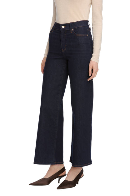 FRAME Le Slim Palazzo Crop Jeans - Rinse