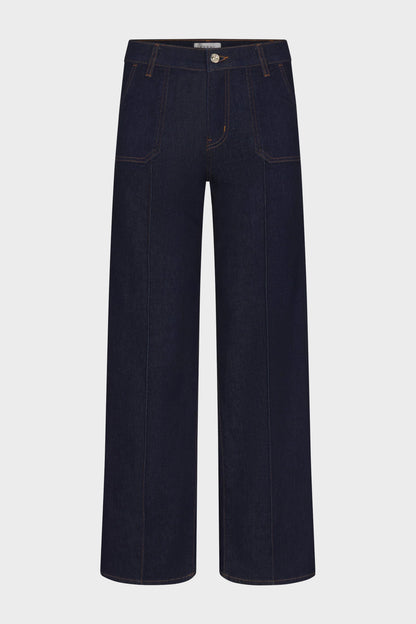 FRAME Le Slim Palazzo Pintuck - Rinse