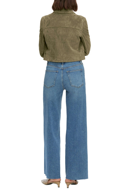 FRAME Le Slim Palazzo Jeans - Flip Raw After