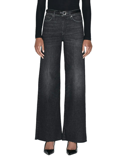 FRAME Le Slim Palazzo Raw Fray Jeans- Claudius