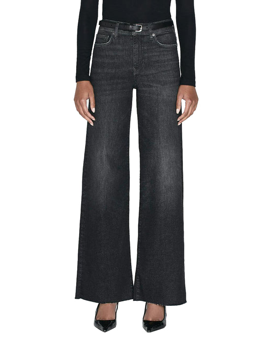 FRAME Le Slim Palazzo Raw Fray Jeans- Claudius