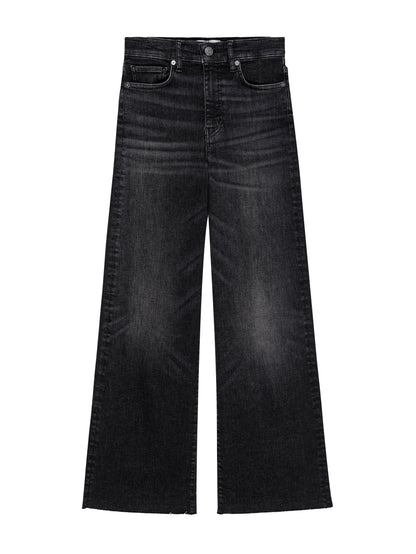 FRAME Le Slim Palazzo Raw Fray Jeans- Claudius