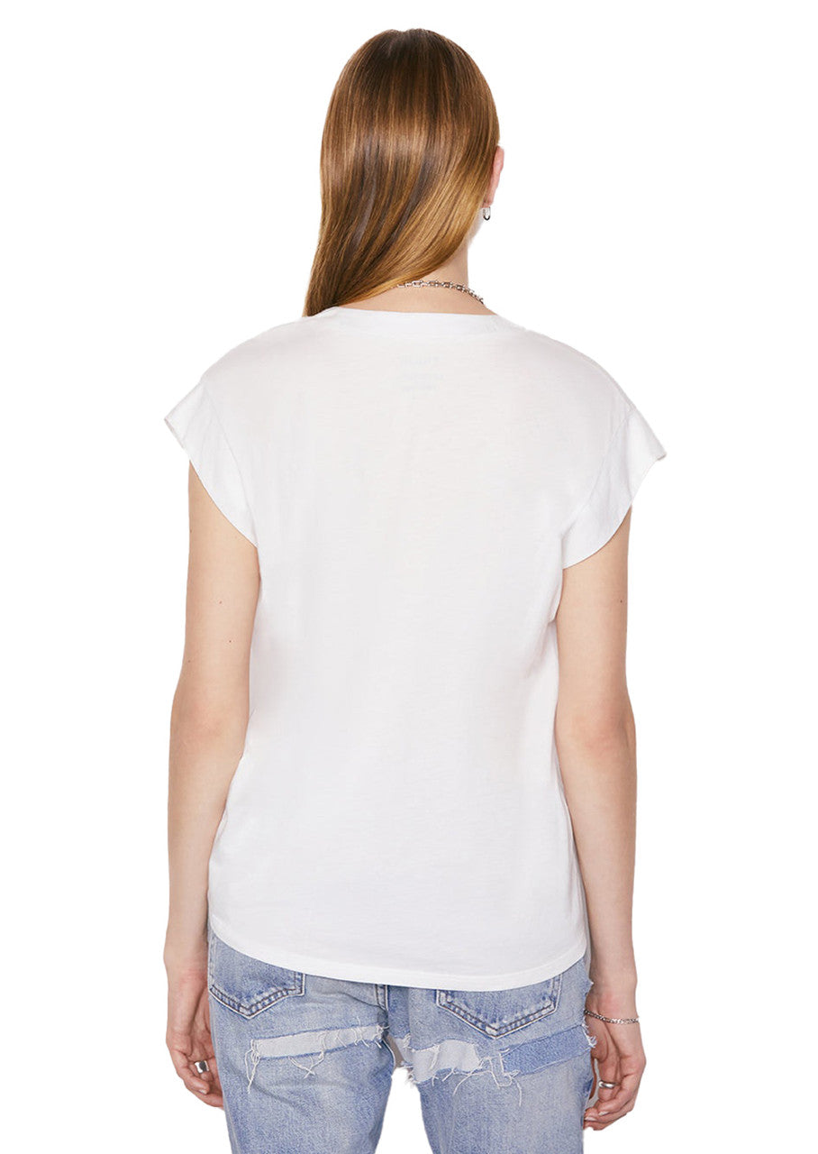 FRAME Le Mid Rise V Neck Tee