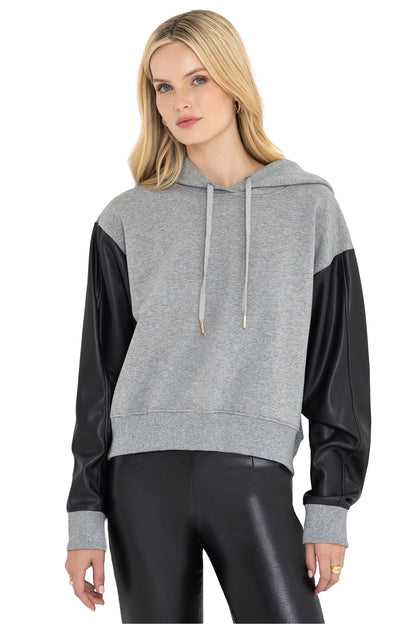 Generation Love Lisbet Vegan Leather Combo Hoodie