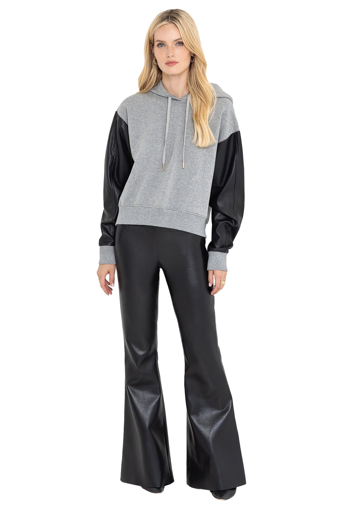 Generation Love Lisbet Vegan Leather Combo Hoodie