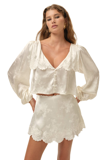 For Love & Lemons Locked Hearts Top