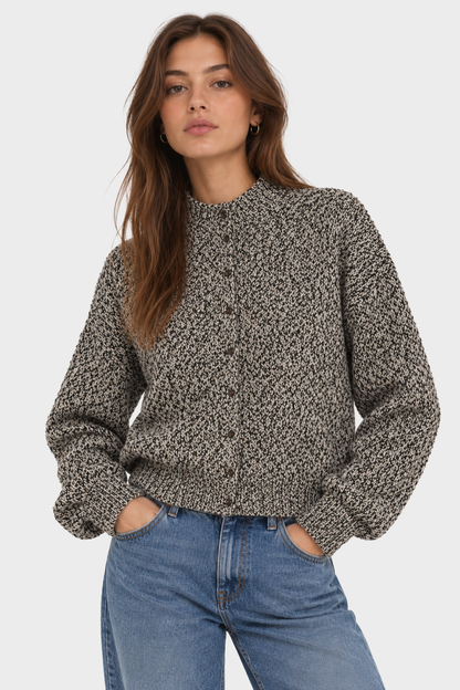 Rails Maxella Sweater – women's high-neck button-down sweater at French Corner NYC