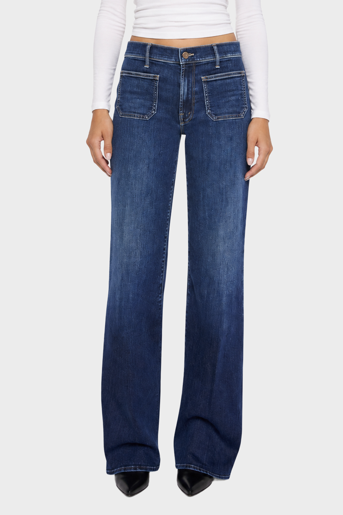 MOTHER The Patch Pocket Mid Rise Maven Sneak -
