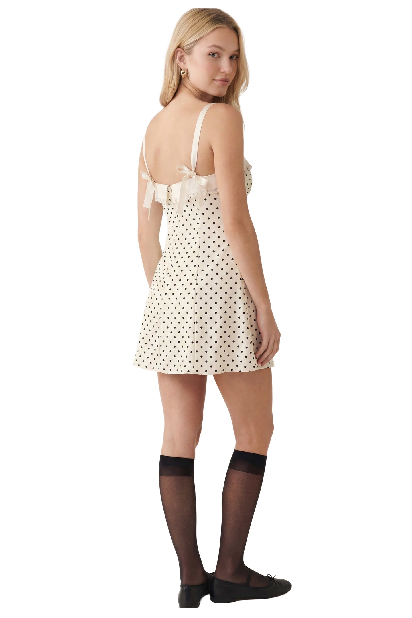 For Love & Lemons Minnie Dot Mini Dress
