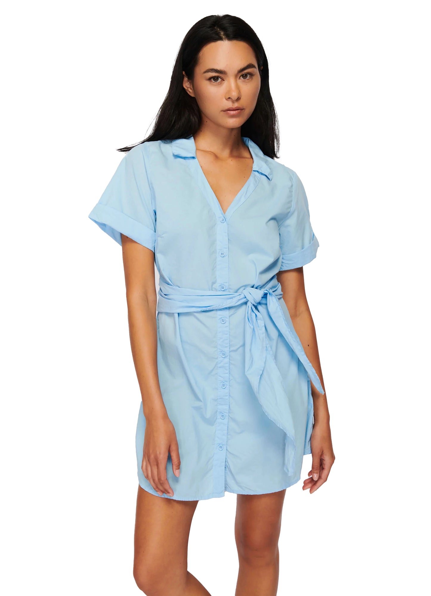 Nation LTD Nida Wrapped Button Up Shirt Dress