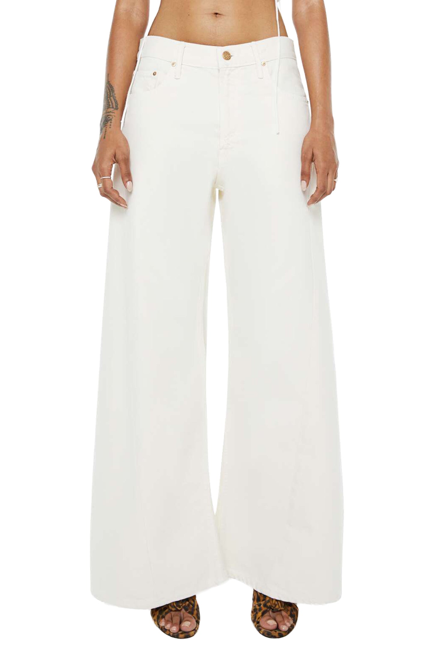 MOTHER PETITES The Lil Lemon Twist Sneak - Natural