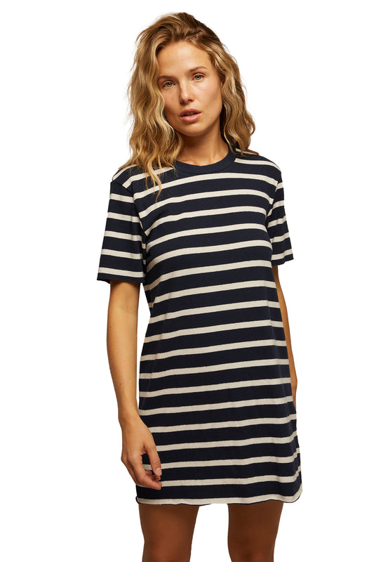 perfectwhitetee Rhett Stripe T-Shirt Dress
