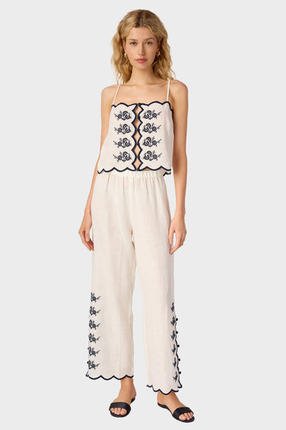 Cami NYC Nazare Embroidered Linen Camisole