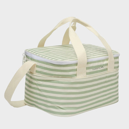 Sunnylife Cooler Bag - Sea Sage Stripe