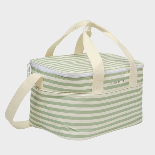 Sunnylife Cooler Bag - Sea Sage Stripe